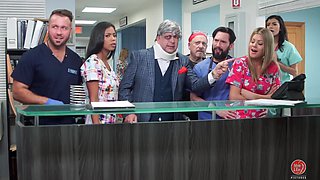 Savannah Sixx Heals with Horny Nurse Brunette Heat