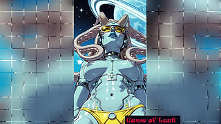 Gol Busty Alien Fantasy Animation