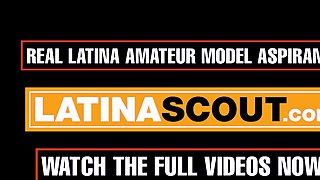 This skinny LATINA TEEN begged for cock