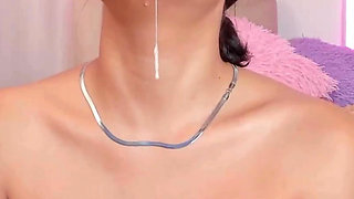 Blowjob Calling, a Lot of Saliva on My Tits, Drowning Me to the Bottom