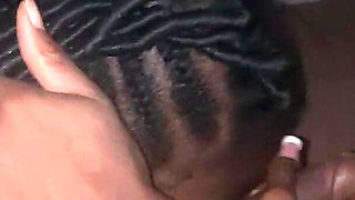 Ebony Teen with My Balls as She Sucks Them My Dick Slapped Her Face Then She Gives Me Sloppy Blowjob POV