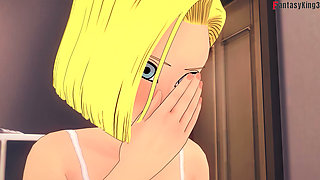 Android 18 Wakes up in the Night to Fuck Roshi - Dragon Ball Zex Series