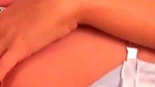 Ekaterina Glascov porn casting big 18 year old slut with smooth vagina pleasures herself with fingers and sex toy