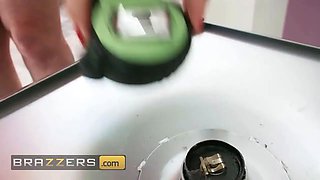 Brazzers - Horny Blonde Sabrina Sabrok pleases her sexual desires with the hot mover's Big Cock