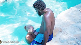 Blonde slut Alexa takes black monster cock (2K) - Interracial Hardcore
