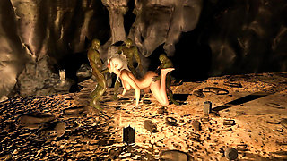 Goblins Have Gangbang Orgy With A Hot Blonde Elf