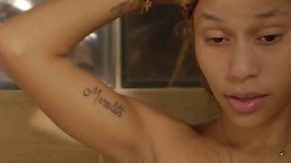 Intense Ebony Latina Shower Sex