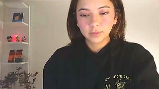 Shy brunette homemade amateur webcam teen