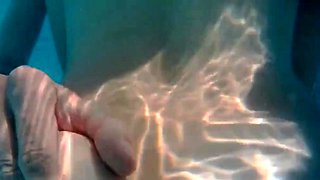 Skinny Dipping and Teasing in the Garden Pool - Amateur Teen