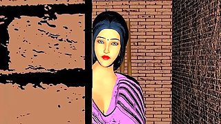 Indian Housewife Brutal Anal Sex with 3D AI Girl - Hot Hotel Face Fuck & Gaping Cumshot