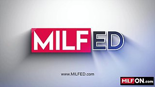 MILFON.com introduces: Helping Forearm with crazy COUGAR Katie Morgan & Max Crams