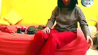 Horny Mature Brunette Stretches Pussy with Massive Dildo Solo