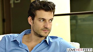 Athena Faris Perfect Feet Jerk Jay Smooth in Foot Fetish