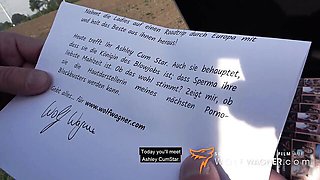 Wolf Wagner Com featuring Ashley Cumstar's gagging clip