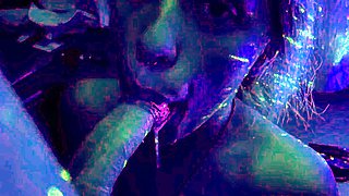 Slut gives wam deep throat pov blowjob and handjob