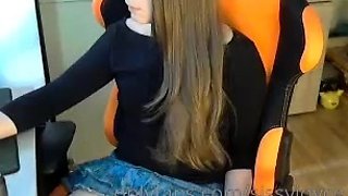 Amateur shemale tranny in solo video