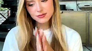 Blonde teen Sierras first erotic masturbation video