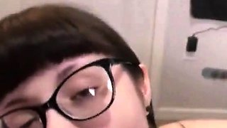 Blowjob cumshot whore gargles pov bukkake fetish cum