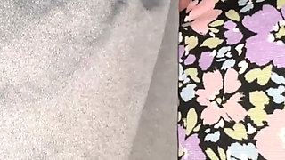 Big-assed Woman Touches a Stranger's Erect Penis. Flash Dick!!