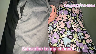Big-assed Woman Touches a Stranger's Erect Penis. Flash Dick!!