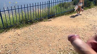 Public Cock Flash Leads to Handjob