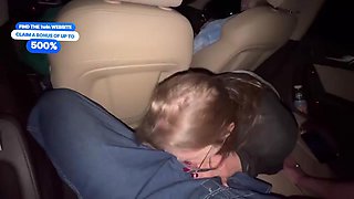 Risky fellatio in car during travel with duddys. Jizz in gullet - greatest Point of