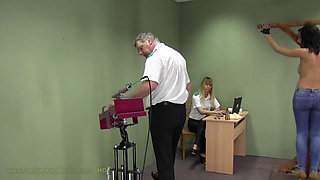 Renata2 Spanking Machine - Bare Back Whipping