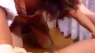 Japanese girl and fucked by 2 girls