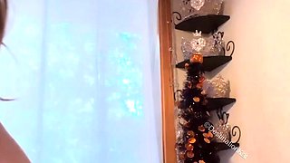 Curly Blonde Teen Records Solo Dildo Masturbation More at
