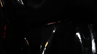 Confined in Latex Sack POV