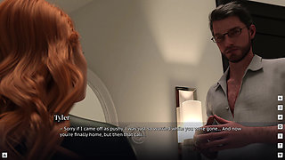 Boundaries of Morality - the Paris Business Trip - Part 4 - Teasing Her Bull with Video Call Sex Right Next to Her Husband
