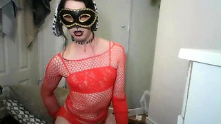 Lusty crossdresser webcam solo