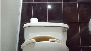 in the bathroom