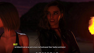 Dominos Beach 6: Jhon Night Surfing First Time & Zoe Cave Hookup