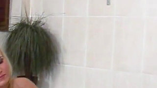 Boss fucks his skinny secretary Tina in the anal bathtub