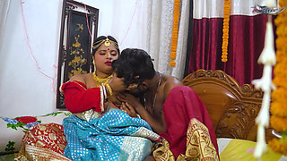 DESI NEWLY MARRIED HUSBAND WIFE HARDCORE FUCK  AT FIRST NIGHT FULL MOVIE ( HINDI AUDIO )