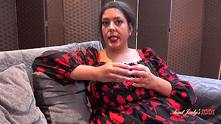 AuntJudysXXX - Busty BBW Boss Lady Cassy Interviews You for a Job (pov)