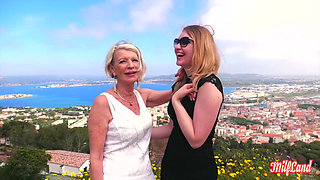 Eva, a 70-year-old GILF, Is Having Sex with Lyna, Aged 27