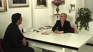 Horny MILF's Job Interview Ends in Sloppy Anal Drilling