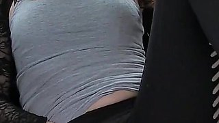 Angry GF Is Pissed off with Her Man so She Invites a Guy to Come Over and Fuck Her in the Back Seat of Her Car