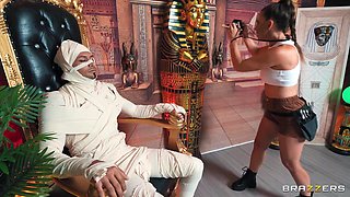 Cherie Deville Cosplay Tomb Raider and Fucks a Monster BBC Mummy