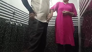 Indian Stepsister Caught Me Jerking Off in Bathroom, Then We Fucked Hard