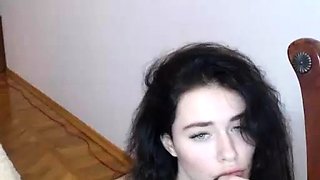 Hottest brunette solo webcam masturbation 2