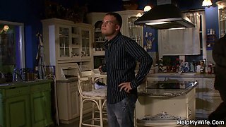 A guy fucks my young wife while I watch