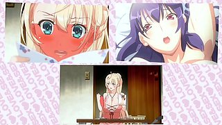 Hentai redhead gives blowjob and having sex