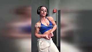 ThickMouse9 Flashes Pussy in Steamy Lesbian Yoga