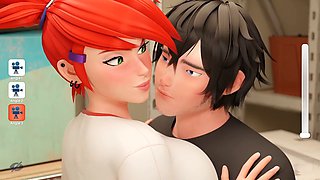 Thigh job, gaming, cartoon sex games