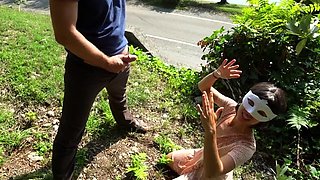 PissPlay Bruce And Morgan Public Ass Licking