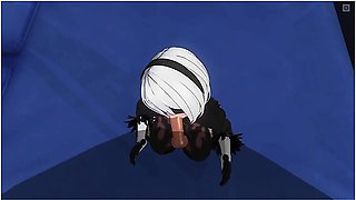 3d Hentai Pov Passionate Blowjob From Hot 2b With Nier Automata