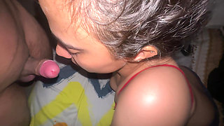 Deep blowjob , missionary sex ,cumshot with new bhabi